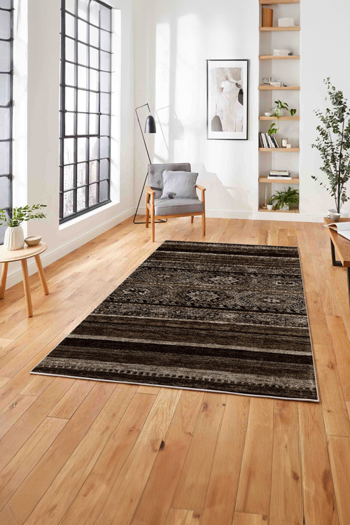 Baskılı Etnik Sade Desen Yıkanabilir Kaymaz Taban Yolluk Mutfak Salon Halısı