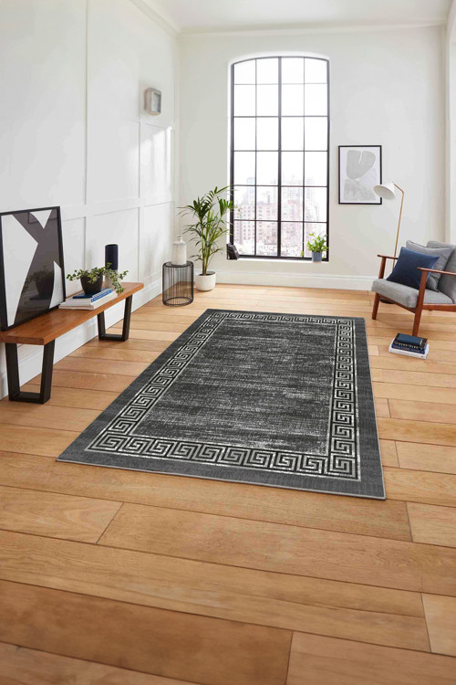 Çerçeveli Klasik Modern Yıkanabilir Kaymaz Taban Yolluk Mutfak Salon Halısı