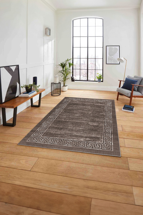 Çerçeveli Klasik Modern Yıkanabilir Kaymaz Taban Yolluk Mutfak Salon Halısı