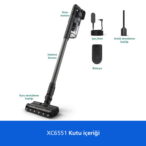 6000 Serisi Xc6551/01 Şarjlı Dikey Süpürge
