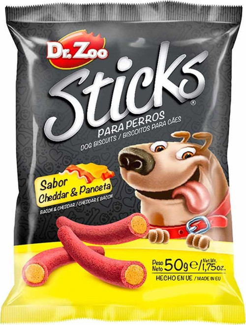 Dr.Zoo Cheddarlı ve Pastırmalı Sticks Köpek Ödülü 50 Gr