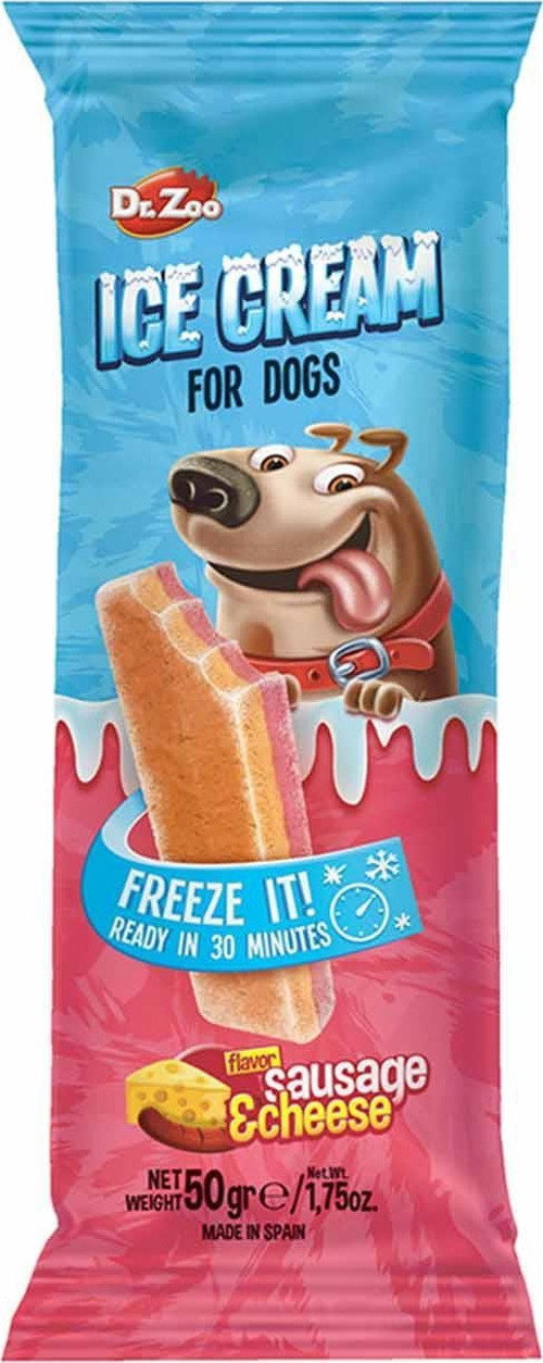 Dr.Zoo Helado Sosisli ve Peynirli Dondurma Köpek Ödülü 50 Gr
