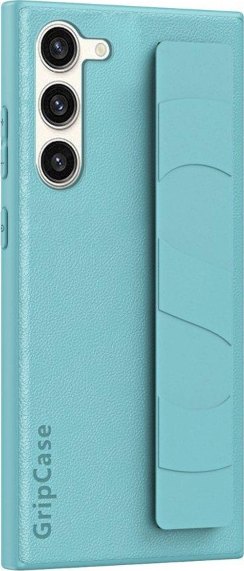 Samsung Galaxy S24 Uyumlu Premium Case Parmak Askılı Telefon Kılıfı Açık Mavi