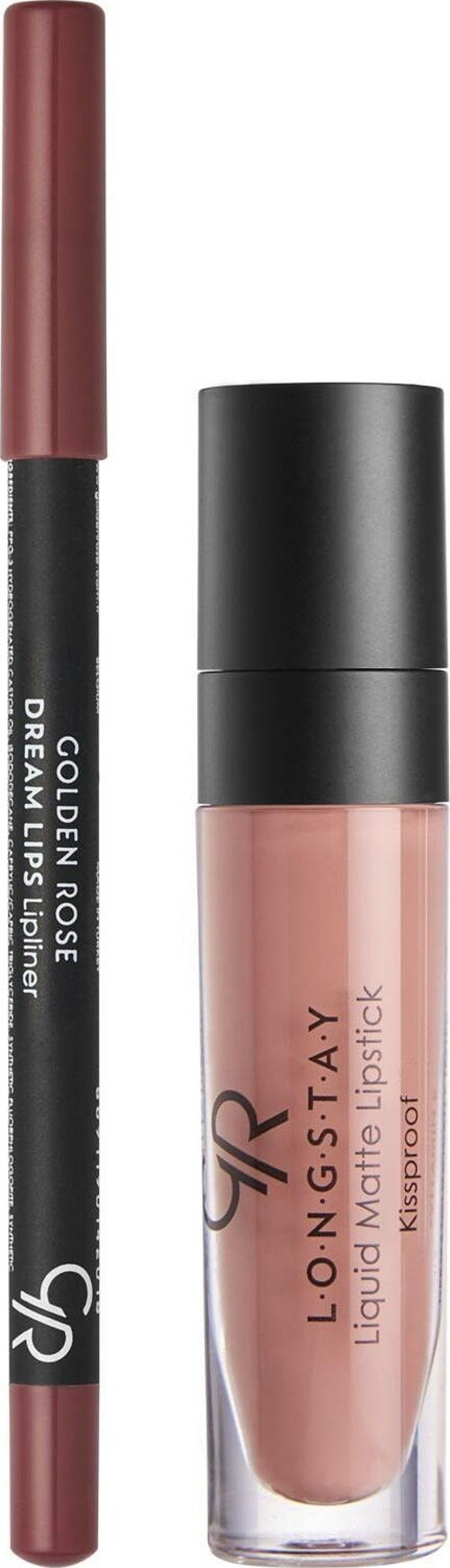 Matte Lip Kit - Warm Nude - Likit Mat Ruj&dudak Kalemi