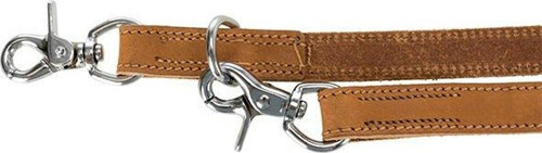 Köpek Gezdirme Kayışı Gerçek Kalın Deri 2m 20mm M-L Kahverengi
