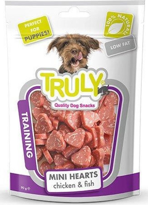 Yumuşak Köpek Ödülü Kalp Ş.Tavuk-Mezgit 90Gr