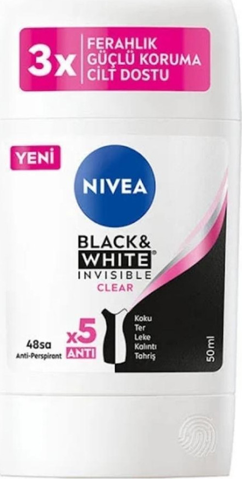 Deo Stick 50 ml. Women Invısıble B&W Clear (6'lı)