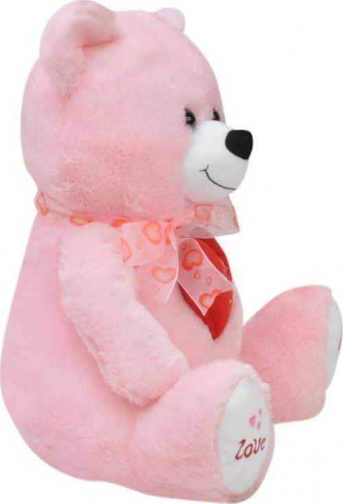 Tıkıl Ayı 57 cm Pembe Kalpli Pelüş Ayı Sevgiliye Hediye