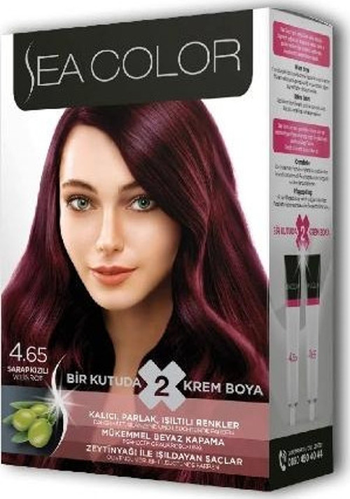 Kit Saç Boyası 4.65 Şarap Kızılı (4'lü)