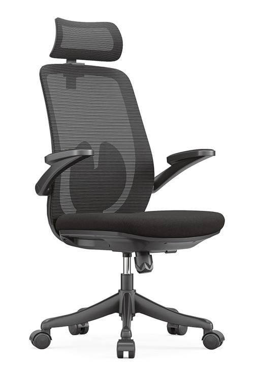 Sakura Ergonomik Fileli Yönetici Koltuğu | Başlıklı Ofis ve Çalışma Koltuğu Siyah