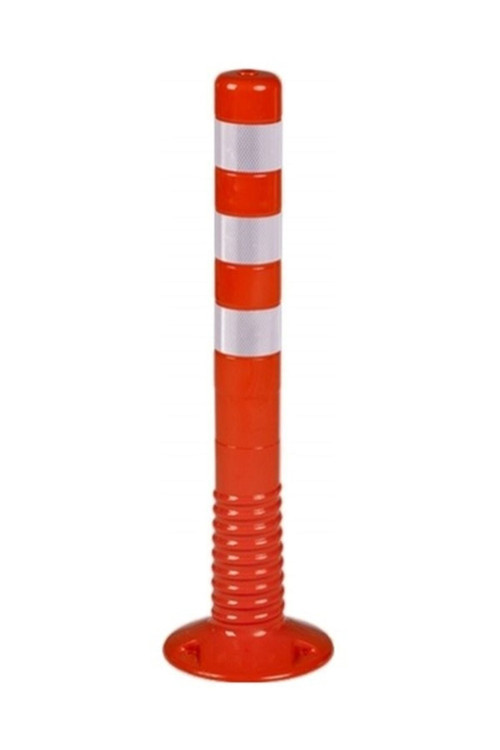 Trafik Delinatör 75 Cm-5 Adet Plastik Kırmızı Otopark Yol Duba Ucuz Koni (505*355*805)