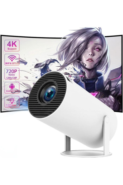 Hy300 Mini Projeksiyon Wifi 6 Bt5.0 Ev Sineması Projeksiyonu