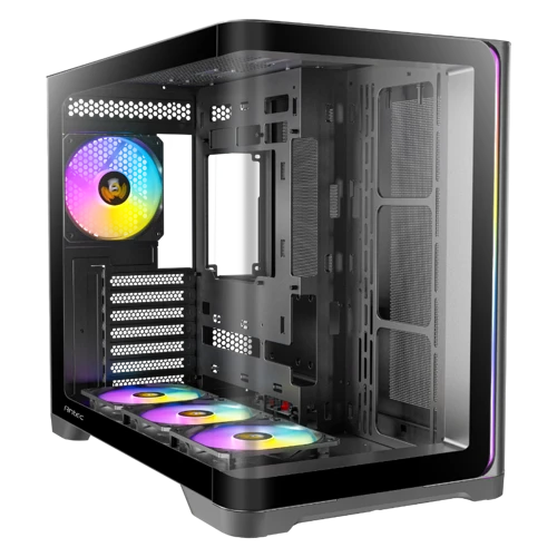 C5 Curve ARGB Black 4x120mm ARGB Fanlı Temperli Camlı Mid Tower Gaming (Oyuncu) Kasası