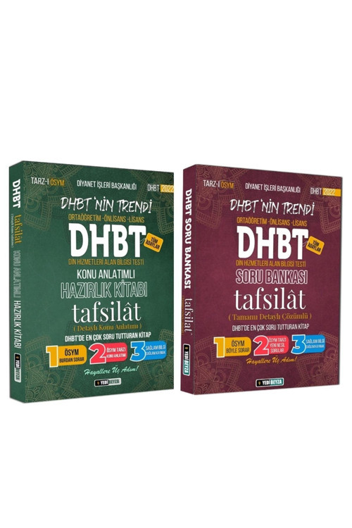 Yedi Beyza 2026 Dhbt Tafsilat Serisi 2 Li Set - Doç Dr. Mehmet Ümütli Dkab Dhbt Mbsts