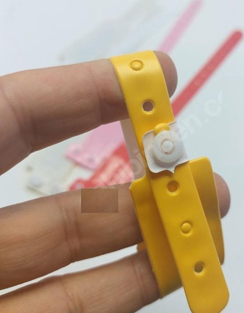 100 Adet Otel Havuz Gece Kulübü Eğlence Mekanı için Bileklik Tek Kullanımlık Plastik Otel Bilekliği Kol Bandı