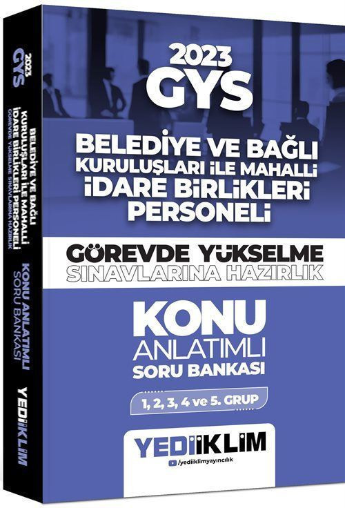 2024 GYS Belediye Ve Bağlı Kuruluşları İle Mahalli İdare Birlikleri Personeli Görevde Yükselme Sınavlarına Hazırlık K...