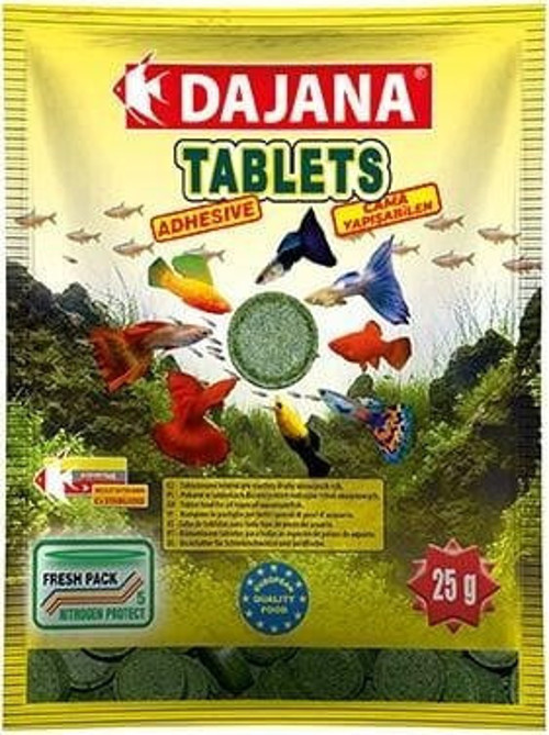Tablets Adhesive Akvaryum Balık Yemi 80 Ml 25 Gr