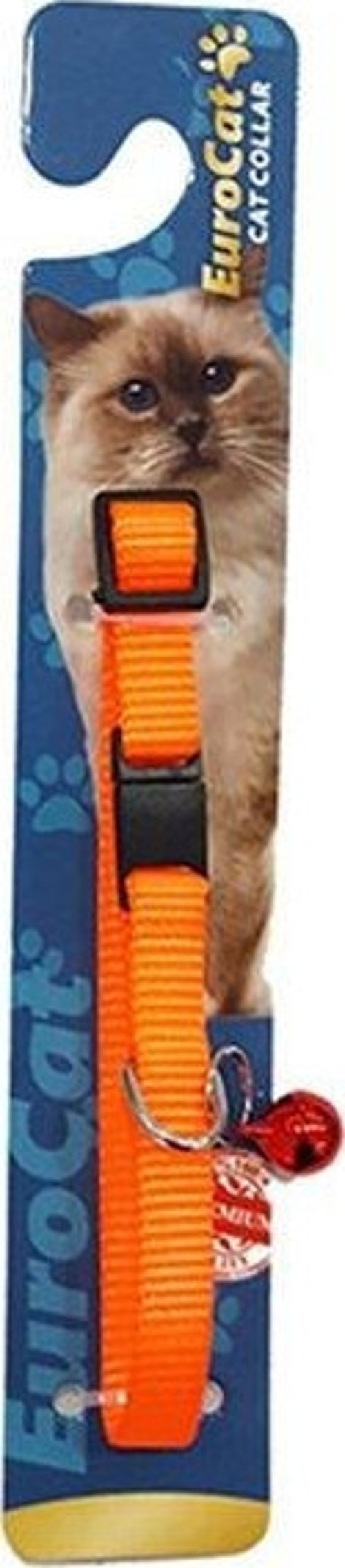 Renkli Çıngıraklı Kedi Boyun Tasması Turuncu