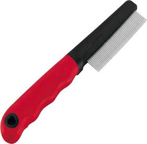 Gro 5860 Plastik Saplı Çelik Uçlu Kedi Ve Köpek Tarağı 19,5 cm