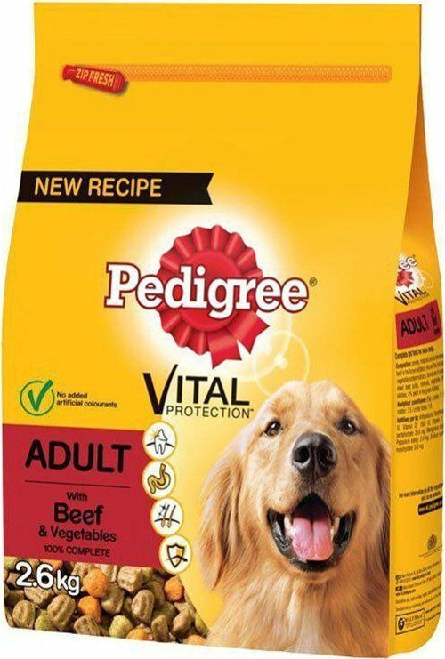 Biftekli ve Kümes Hayvanlı Yetişkin Köpek Maması 2.6 Kg