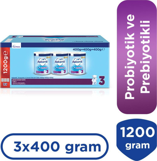 3 Çocuk Devam Sütü Prosyneo 1+ Yaş 400 Gr X 3 Adet