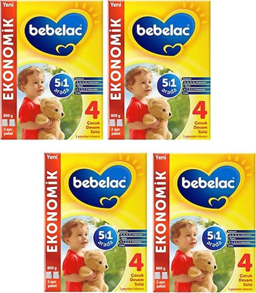4 Numara 800 Gr 12+ Ay 4`Lü Avantaj Paketi (3200Gr)
