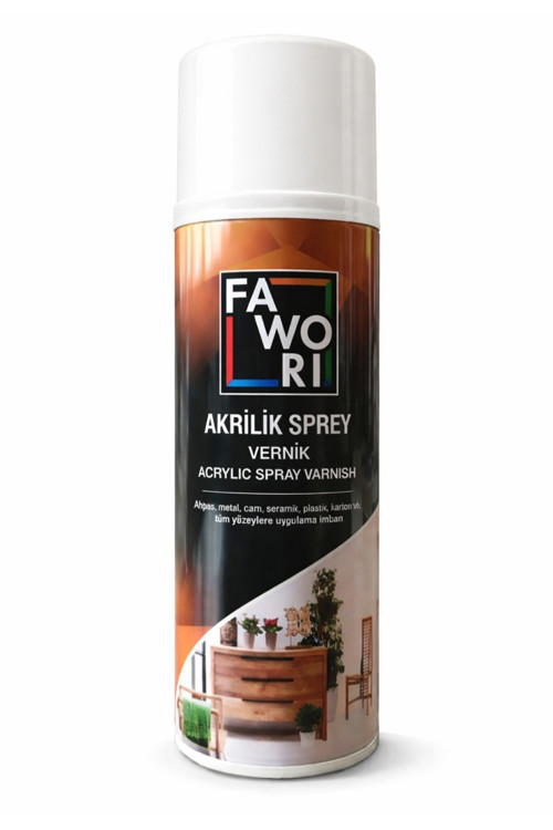 Akrilik Sprey Vernik 400 Ml Parlak Beyaz – Yüksek Parlaklık – İç Ve Dış Mekan Kullanım