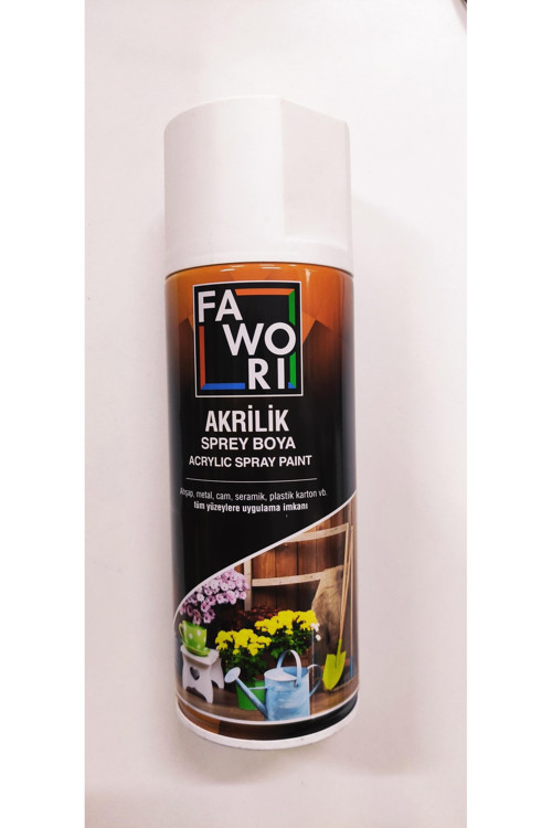 Akrilik Sprey Boya Mat Beyaz 400 Ml