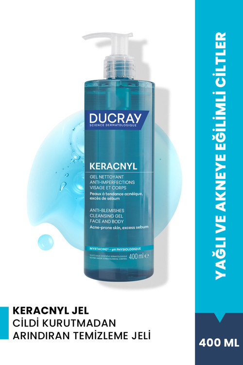 Keracnyl Yağlı ve Akneye Eğilimli Ciltler için Yüz Temizleme Jeli Arındırıcı Etkili 400 ml