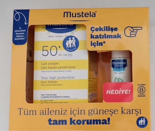 Spf50+ Çok Yüksek Koruma Faktörlü Güneş Losyonu 100Ml + Hydrabebe Vücut Losyonu 50Ml