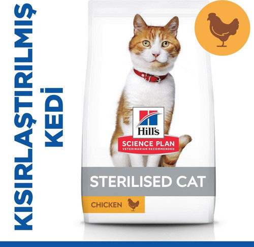 Science Plan Kısırlaştırılmış Yetişkin Tavuklu Kedi Maması 3 Kg