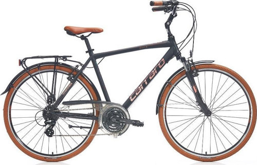 Elite 804 28"Jant V Fren 48 Cm Kadro 24 Vites Şehir Bisikleti Siyah Kahve Bakır