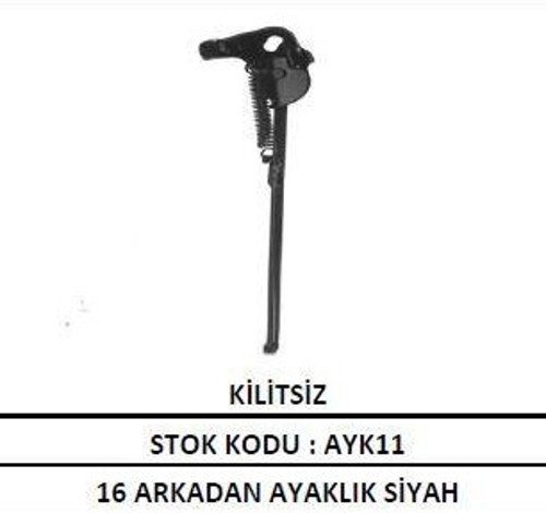 ARKA AYAK 16'' JANT SİYAH MODEL ÇOCUK BİSİKLETİ PARK AYAK