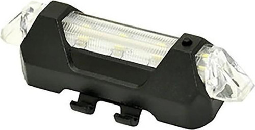 Bisiklet Işığı Led Stop Arka Ikaz Lamba Işık Usb Şarjlı 4 Mod beyaz-kırmızı ledli