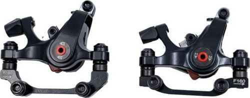 Raptor Dual Piston Mekanik Disk Fren Kaliperi Ön Arka Siyah Elektrikli Bisiklet Performan Kaliper