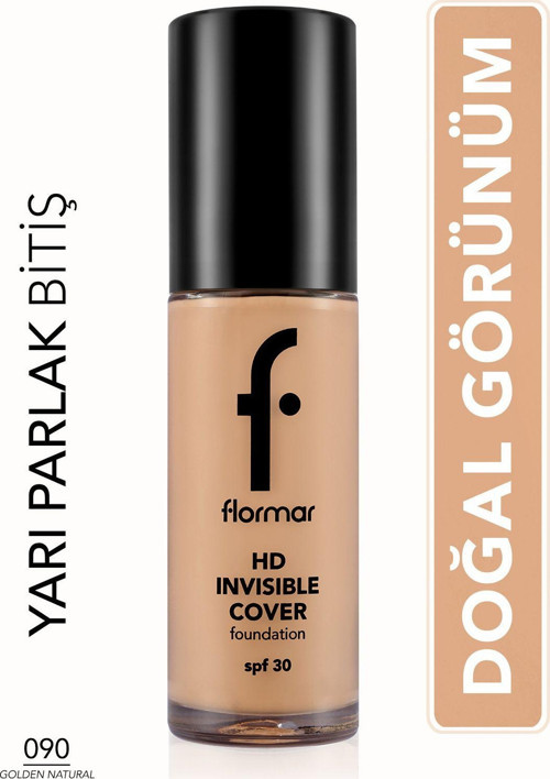 Doğal Bitişli Fondöten- Invisible Cover Hd Fdt. - 090 Golden Natural - 8682536059114