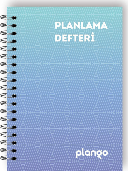 Mavi Çizgiler Günlük Planlayıcı Defter - Daily Planner - Ders Çalışma Planlayıcı Defteri - Planlama