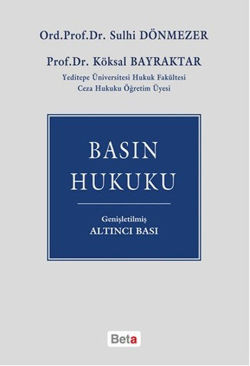 Beta Yayınları Basın Hukuku