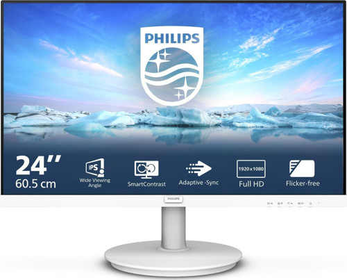 241V8AW 23.8" 75Hz 4Ms VGA+HDMI FullHD Adaptive-Sync IPS Vesa Monitör
