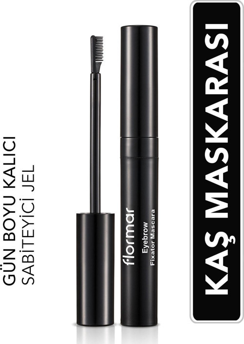 Sabitleyici Ve Renk Koruyucu Şeffaf Kaş Maskarası - Eyebrow Fixator Mascara - 001 - 8690604242733