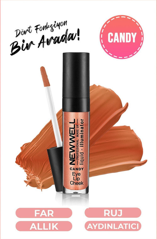 Lıquıd Illumınator Aydınlatıcı Allık 3 In 1 Candy