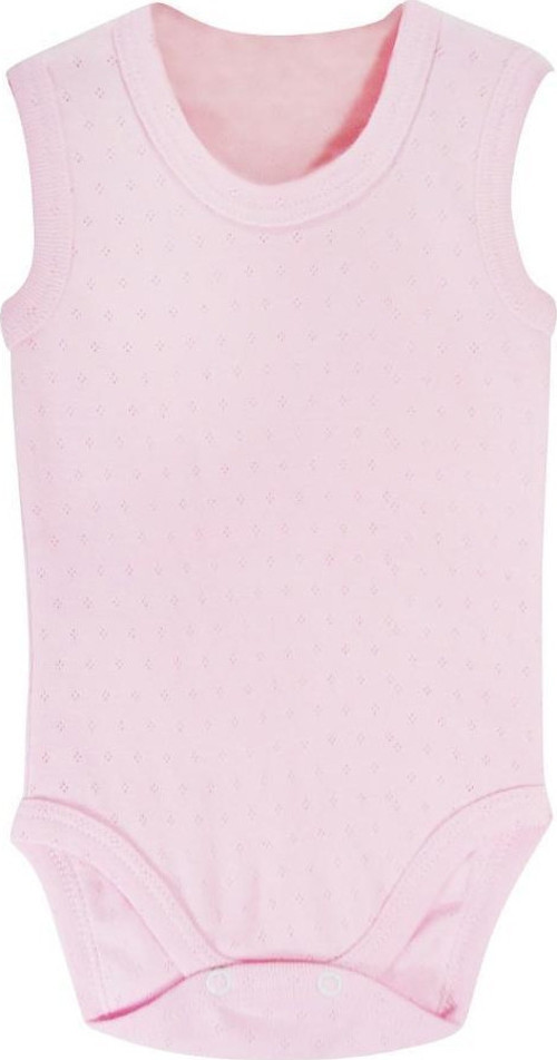 Jakarlı Askılı Badi (Body) - Pembe 12-18 Ay
