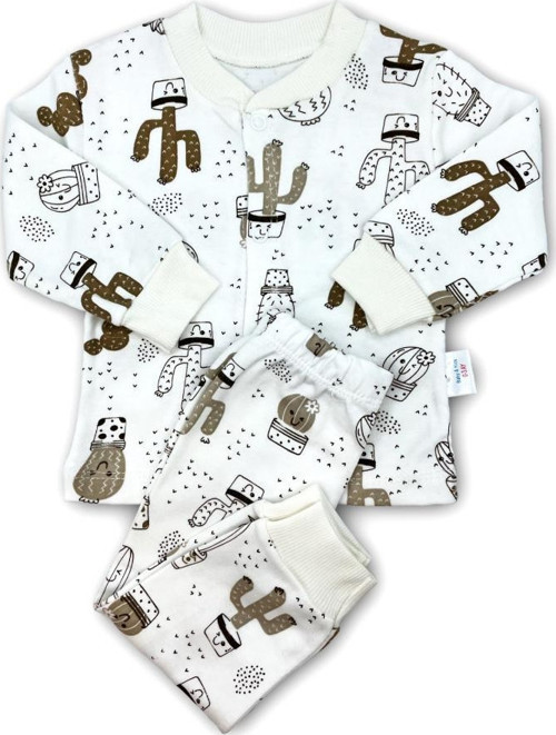 Sleeper Cactus Bebek Pijama Takımı 0-3 Ay - Ekru