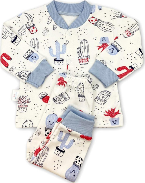 Sleeper Cactus Bebek Pijama Takımı 6-9 Ay - Mavi
