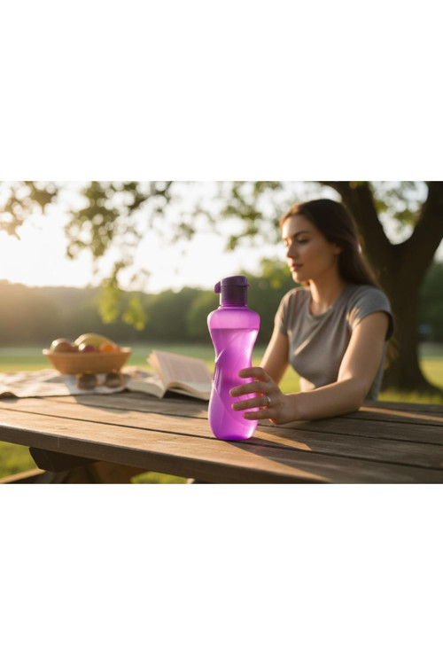 Titiz Waterfresh 750 ml Spor Matara - BPA İçermez, Taşınabilir Su Şişesi - Mor