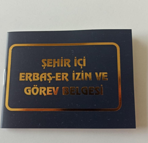 Şehir İçi Erbaş-Er İzin Ve Görev Belgesi