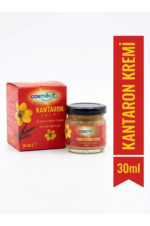 Kantaron Kremi - Tüm Cilt Tipleri İçin Doğal Özlü Bakım 30 ml