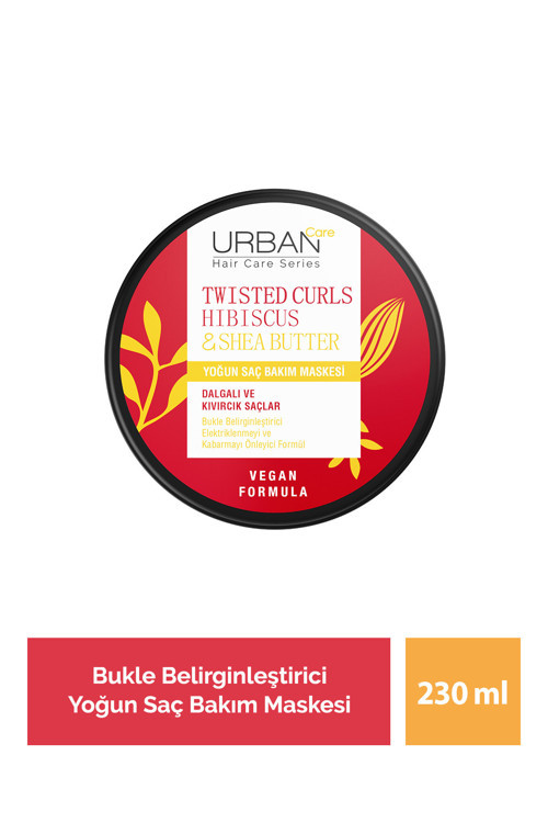 Hibiscus & Shea Butter Kıvırcık Ve Dalgalı Saçlara Özel Yoğun Saç Bakım Maskesi 230 Ml-Vegan