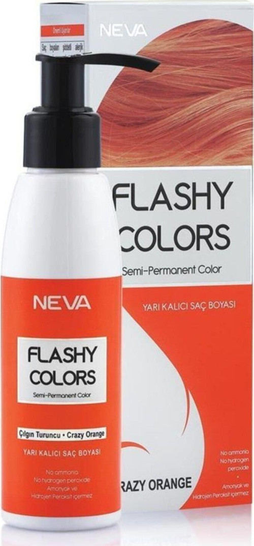 Flashy Colors Yarı Kalıcı Saç Boyası Çılgın Turuncu - Crazy Orange 8698636612678