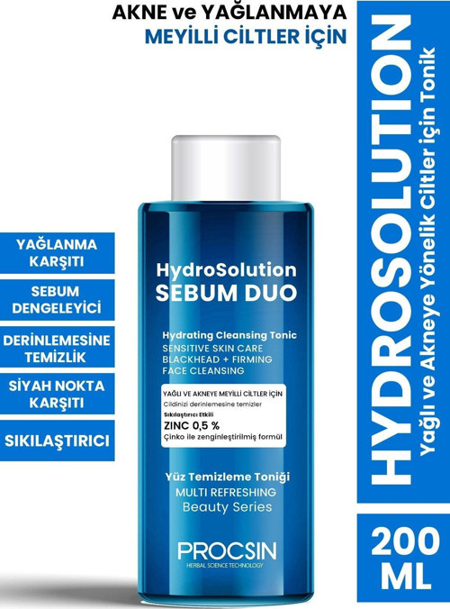 Hydrosolution Yağlı Ve Akneye Yönelik Ciltler Için Tonik 200 Ml